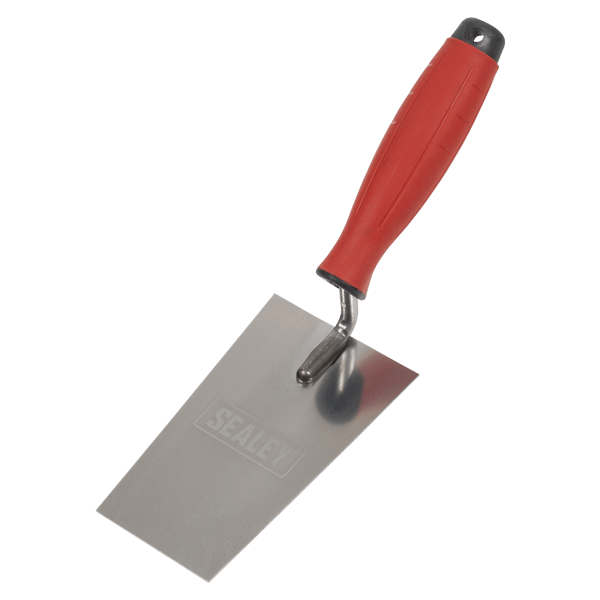 Stainless Steel Filler Trowel with Rubber Handle 140mm