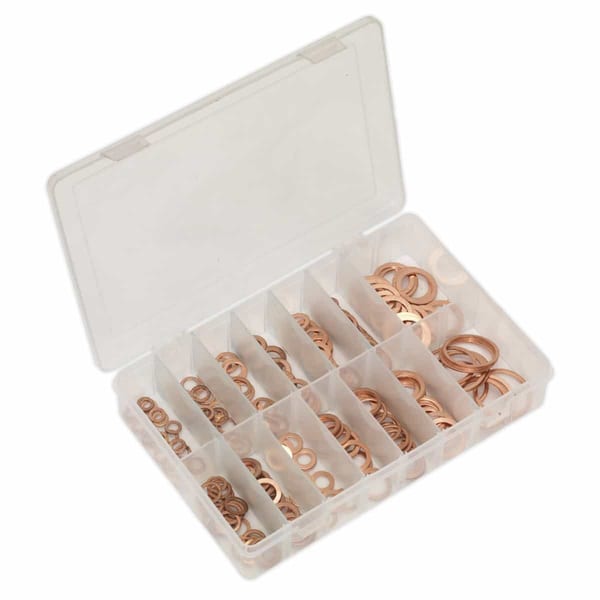 Copper Sealing Washer Assortment 250pc