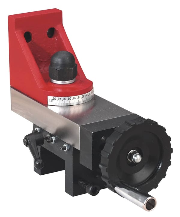 Precision measuring tool featuring adjustable components and a clear scale for accurate measurements in mechanical applications.