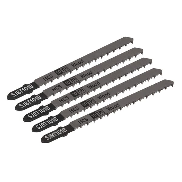 Jigsaw Blade for Hard Wood 100mm 10tpi - Pack of 5