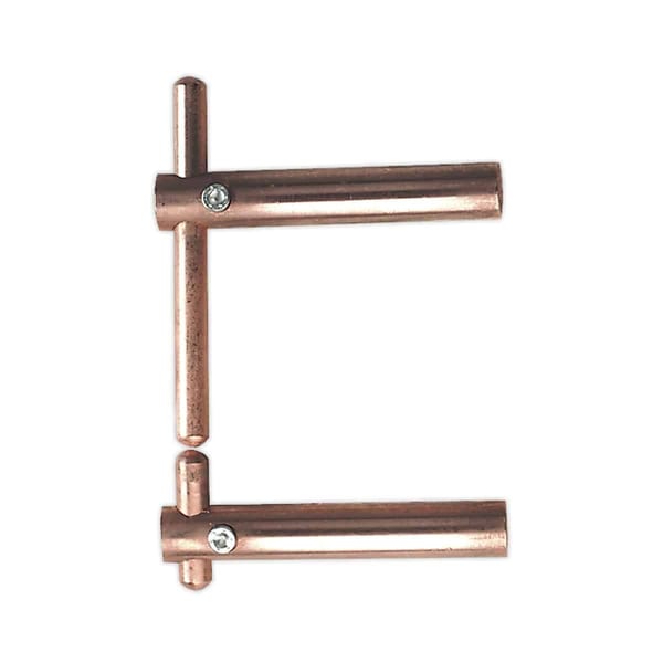 130mm Plain Electrode Holder for spot welding arms, essential for welding tasks.