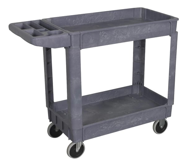 2-Level Heavy-Duty Composite Trolley for tools and equipment storage.