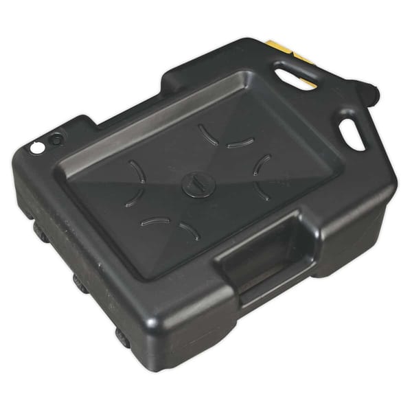 54ltr wheeled oil and fluid drain recycling container for garage use