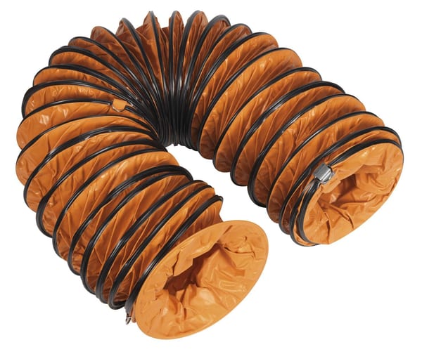 Flexible 300mm ducting, 5m length, ideal for air treatment in heating and cooling systems.