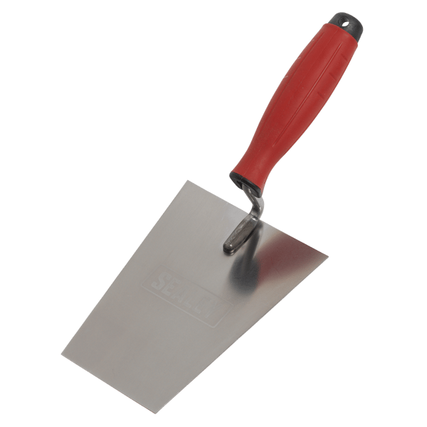 Stainless Steel Masonry Trowel with Rubber Handle 160mm