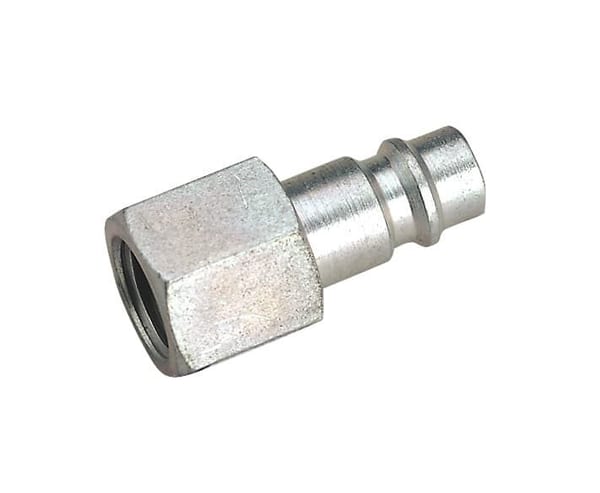 Screwed adaptor female 1/4" BSP, metal, pack of 2 for compressors and power tools