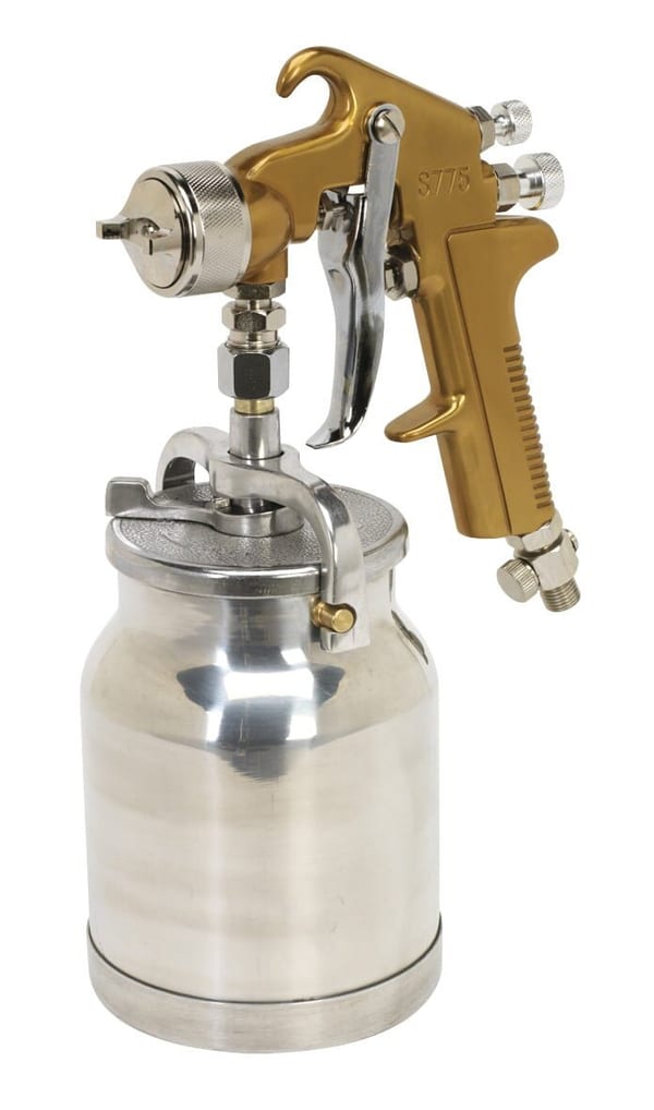 Siegen Suction Feed Spray Gun 1.7mm Set-Up