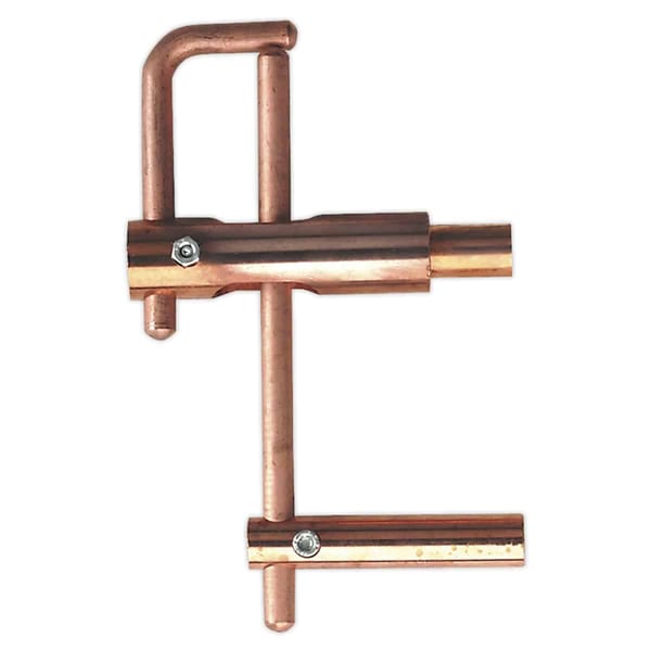 Spot welding arms for 120mm interior profiles, perfect for precision welding tasks.