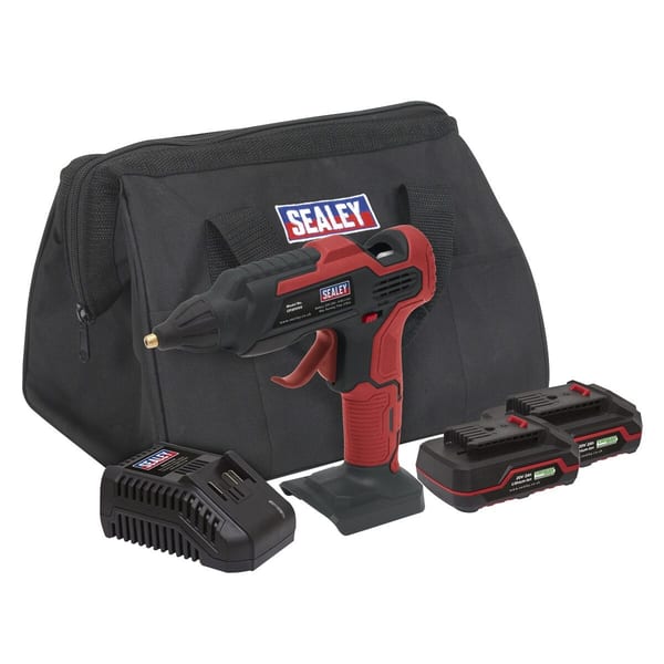 SV20 Series Cordless Glue Gun Kit 20V 2Ah - 2 Batteries