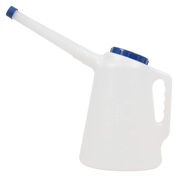 Oil Container with Blue Lid & Flexible Spout 3L
