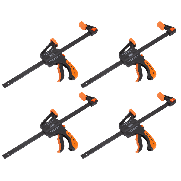 Ratchet Bar Clamp Set 300mm 4pc