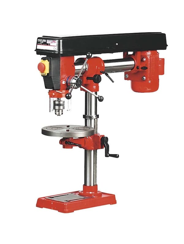 Radial pillar drill bench 5-speed 790mm height 550W/230V for machine shops