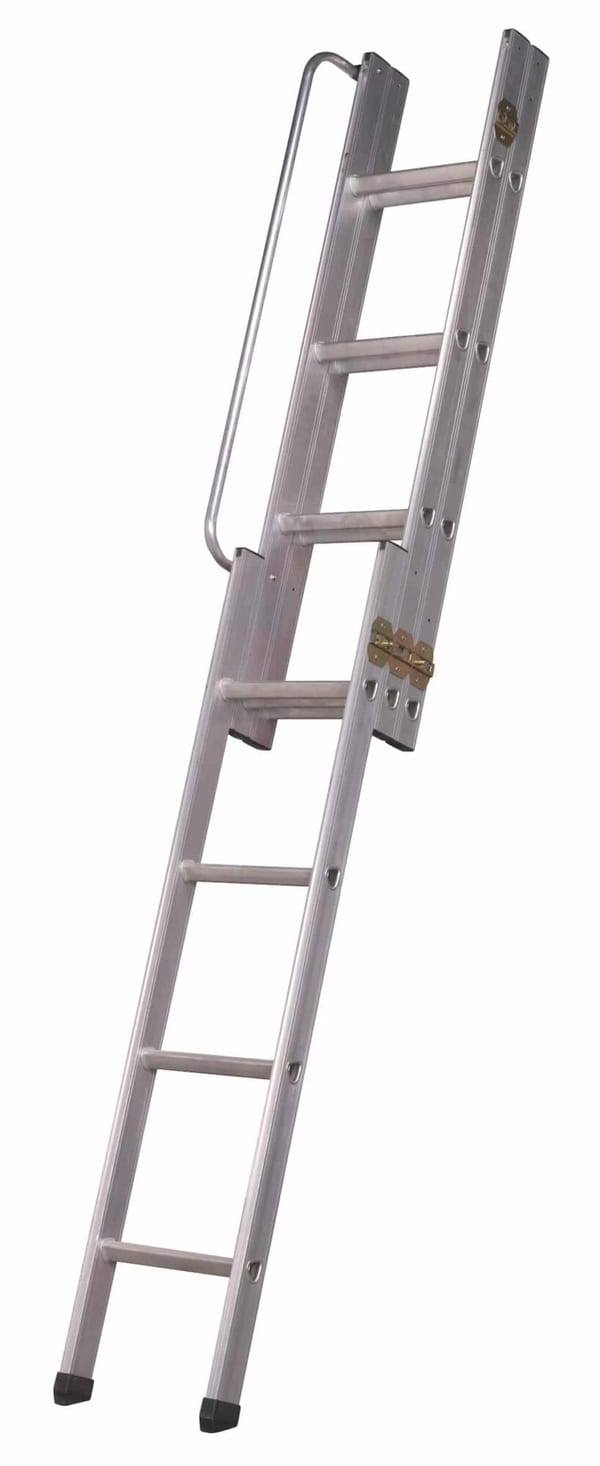 3-section loft ladder compliant with BS 14975:2006, designed for safety and durability.