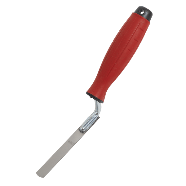 Stainless Steel Edging Trowel with Rubber Handle 12mm