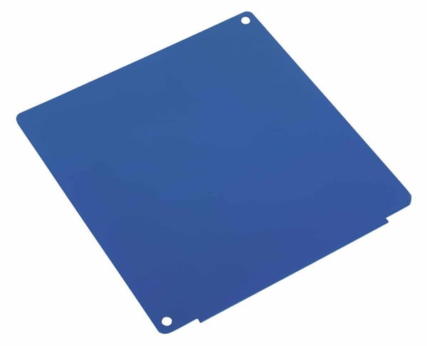 Blue drawer divider 154 x 165mm for efficient storage solutions in workshops.