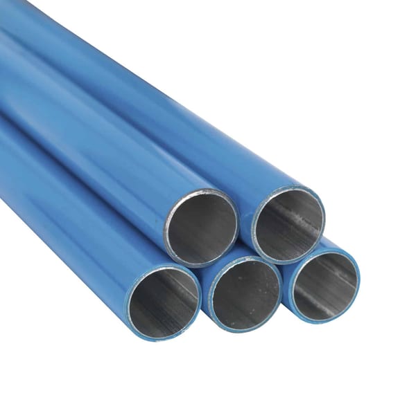 Pack of 5 Aluminium Air Pipes Ø22mm x 3m for Compressors and Air Supply Systems.