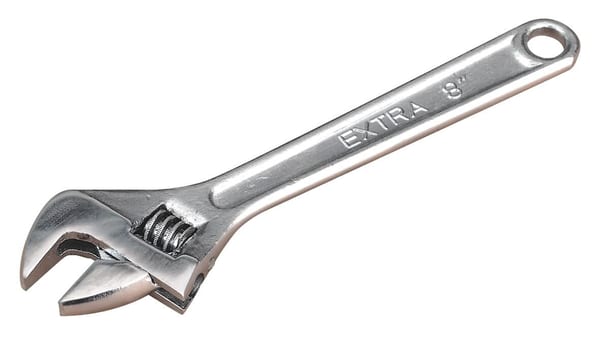 200mm adjustable wrench from Siegen, ideal for versatile hand tool applications.