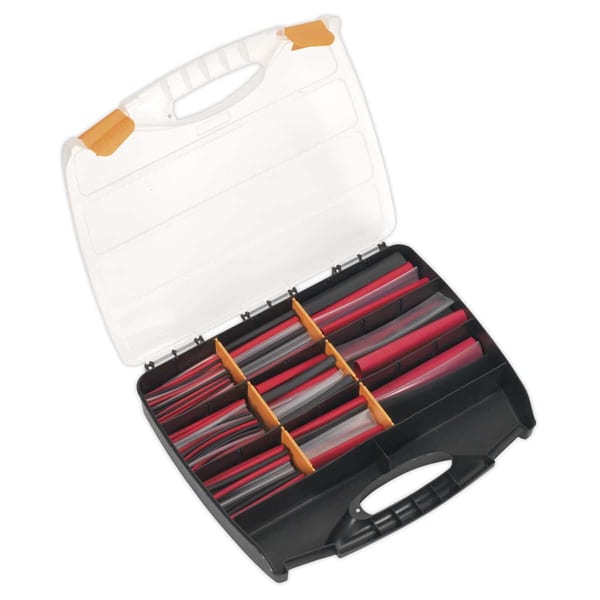 Adhesive Lined Heat Shrink Tubing Assortment 100 & 150mm 261pc - Mixed Colours