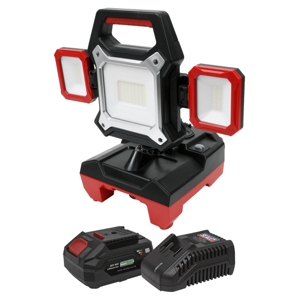 SV20 Series 2-in-1 Cordless/Corded 45W SMD LED Worklight Kit 20V 4Ah