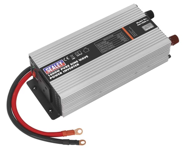 Pure Sine Wave Power Inverter 1000W 12V DC to 230V AC for efficient power conversion.
