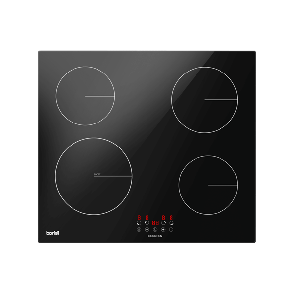 Integrated Induction Hob with 4 Cooking Zones 60cm 6800W Output