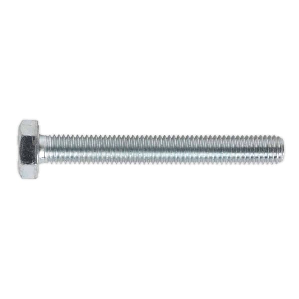 8.8 Zinc Plated HT Setscrew M10 x 80mm, DIN 933 - Pack of 25