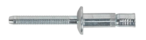 Steel structural rivet zinc plated 6.3 x 32mm for durable fastening, pack of 100.