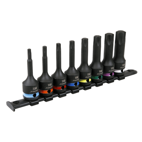 TRX-Star* Impact Socket Bit Set 1/2"Sq Drive 8pc