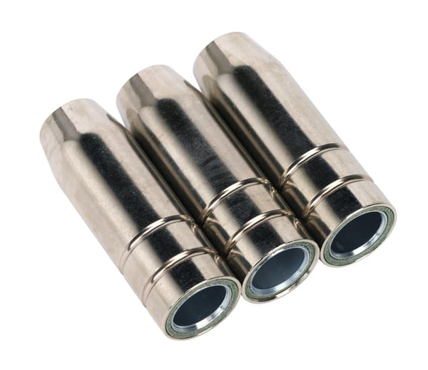 Conical Nozzle TB15 pack of 3 for MIG welding applications