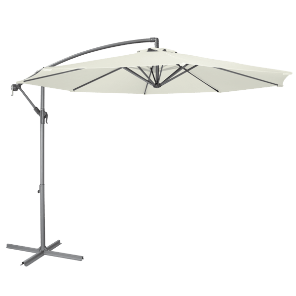 Banana Parasol with Cover 3m - Cream