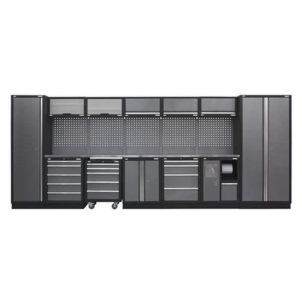 Superline PRO(R) Storage System with Stainless Worktop 4.92m