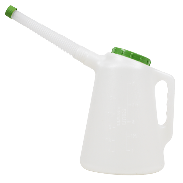 Oil Container with Green Lid & Flexible Spout 3L
