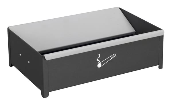 Cigarette floor ashtray with a sleek design for indoor and outdoor use.