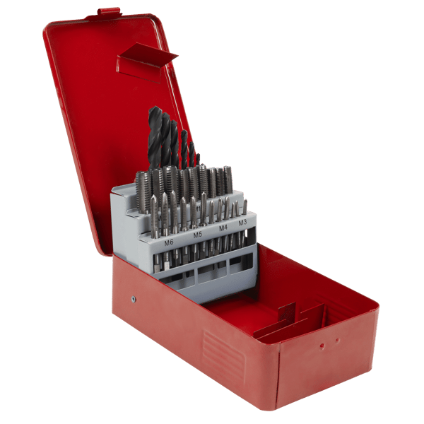 Metric Tap & Drill Bit Set 28pc