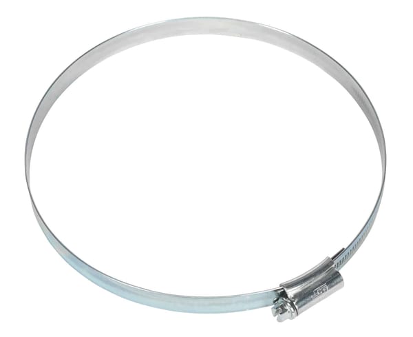 Hi-Grip Zinc Plated Hose Clips Ø130-160mm Pack of 10 for secure hose fastening.