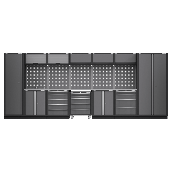 Superline PRO(R) Storage System with Stainless Worktop 4.92m