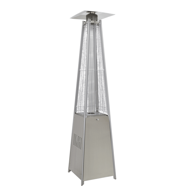 13kW Pyramid Gas Patio Heater 13kW Commercial/Garden Use - Stainless Steel