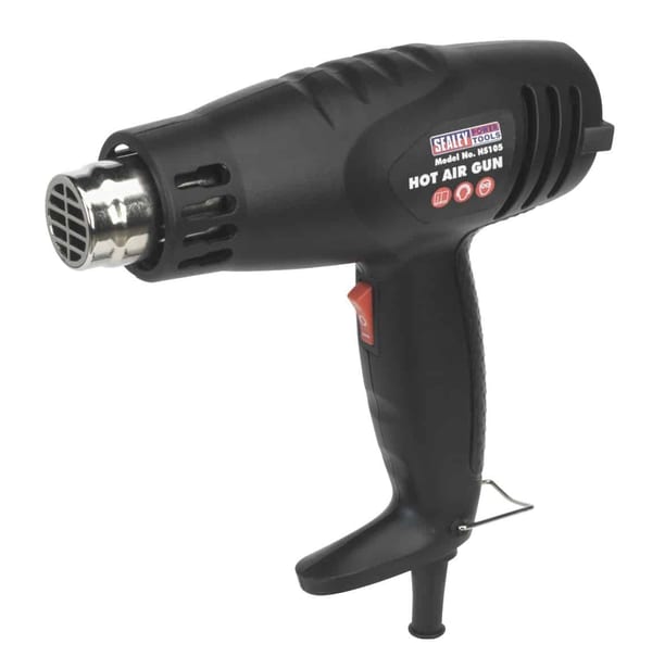 1600W hot air gun with 2-speed settings for DIY tasks and workshops.