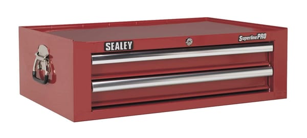 Red Add-On Chest 2 Drawer with Ball Bearing Runners for tools storage