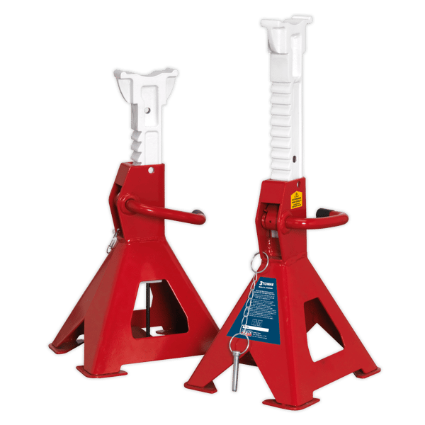Auto Rise Ratchet Axle Stands (Pair) 3 Tonne Capacity per Stand
