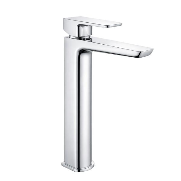 Baridi High Basin Mixer Tap with Clicker Waste - Chrome