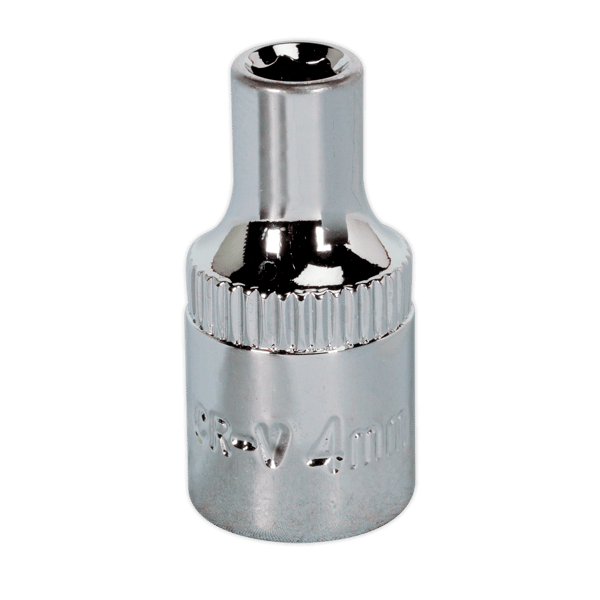 Fully Polished Socket 1/4"Sq Drive 4mm