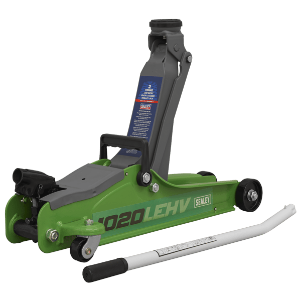 Low Profile Short Chassis Trolley Jack 2 Tonne - Green