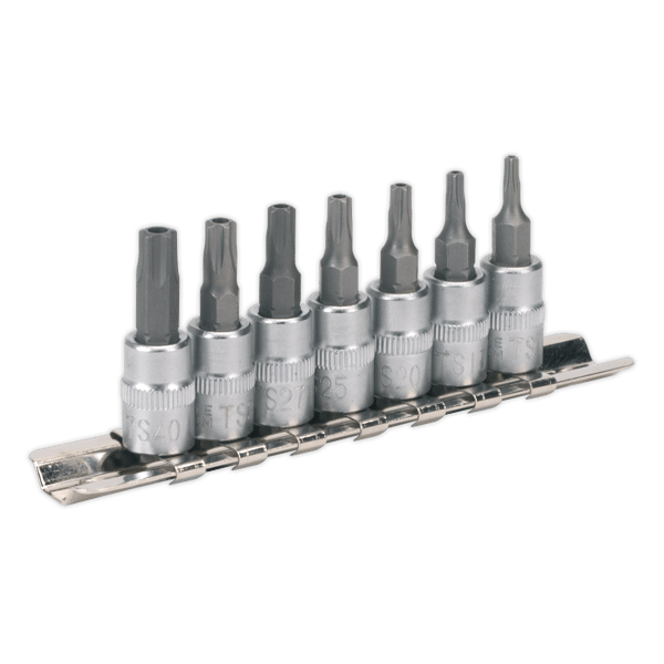 TRX-TS* Security Socket Bit Set 1/4"Sq Drive 7pc
