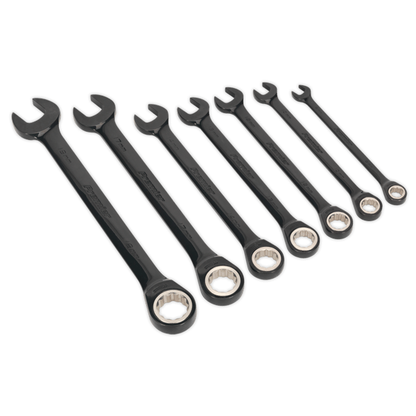 Combination Ratchet Spanner Set 7pc