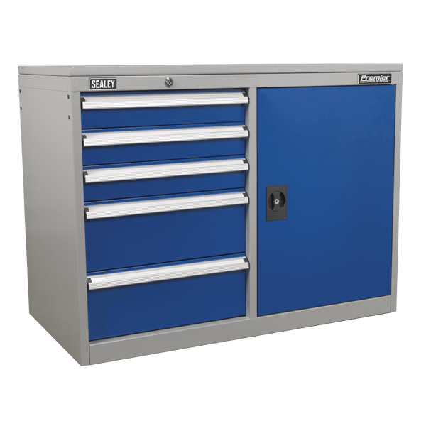 Industrial(TM) Cabinet/Workstation with 5 Drawers & 1 Shelf