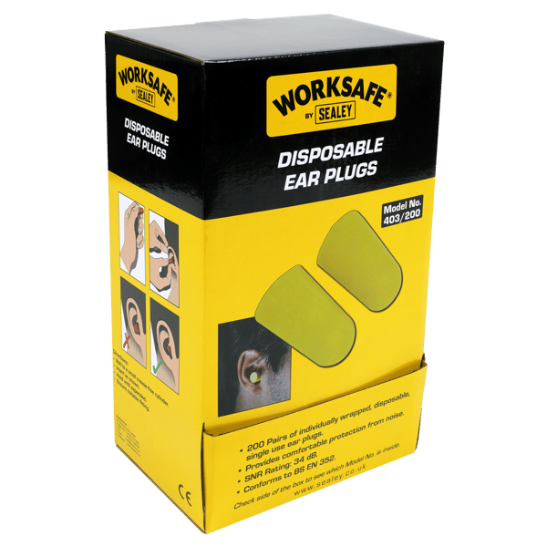 Disposable Ear Plugs - 200 Pairs