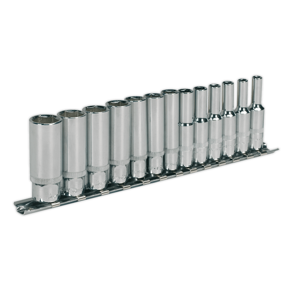 Deep Socket Set 1/4"Sq Drive 13pc