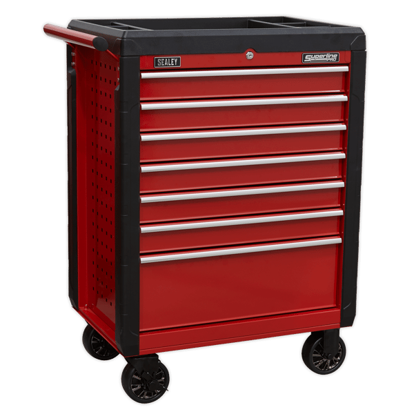 Superline PRO(R) Rollcab 7 Drawer - Red