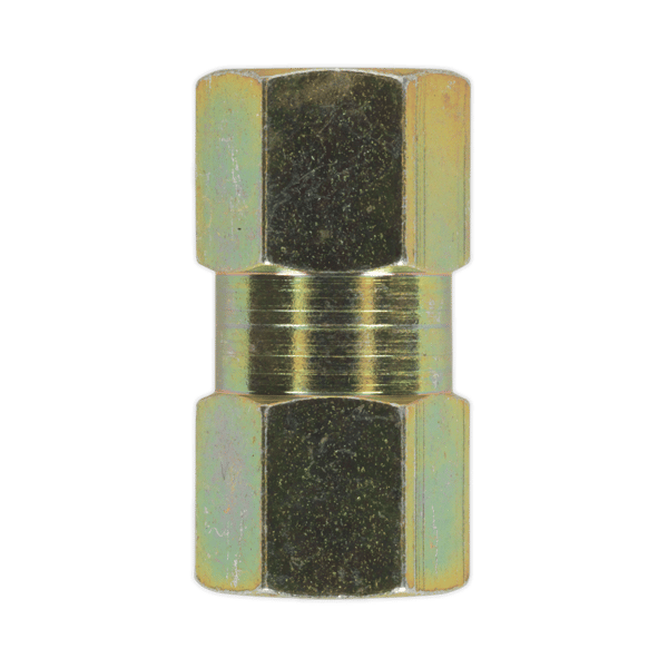 Female to Female Brake Tube Connector M10 x 1mm - Pack of 10